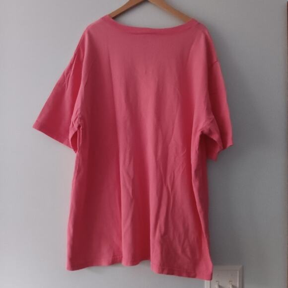 Vintage Johnny Was Embroidered Butterfly Cotton T-Shirt Pink 1X - Picture 2 of 6